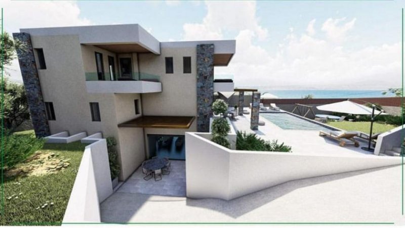 Kera bei Kalyves Kreta, Kera bei Kalyves: Villa mit Panoramablick aufs Meer, nur wenige Schritte vom Strand entfernt, zu verkaufen Haus kaufen